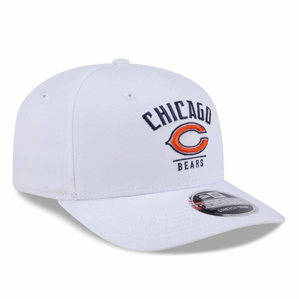 Chicago Bears New Era 9SEVENTY White C Stretch Snap Adjustable Cap