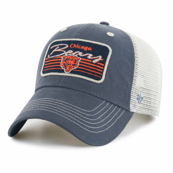Chicago Bear 47 Brand Vintage Navy Five Points Clean Up Adjustable Cap
