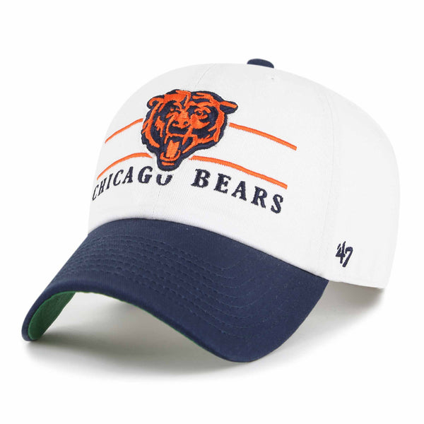 Chicago Bear 47 Brand White Double Header Clean Up Cap