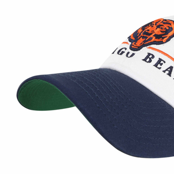 Chicago Bear 47 Brand White Double Header Clean Up Cap
