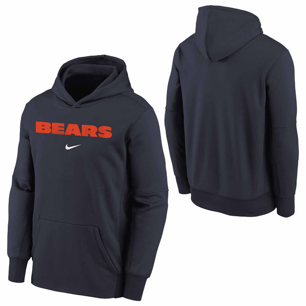 Chicago Bears Nike Youth Navy Team Hooded Sweatshirt