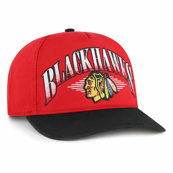 Chicago Blackhawks 47 Brand Red Atkin Hitch Adjustable Cap