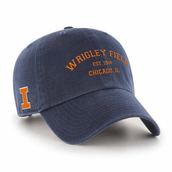 Wrigley Field University Of Illinois 47 Brand Clean Up Adjustable Cap