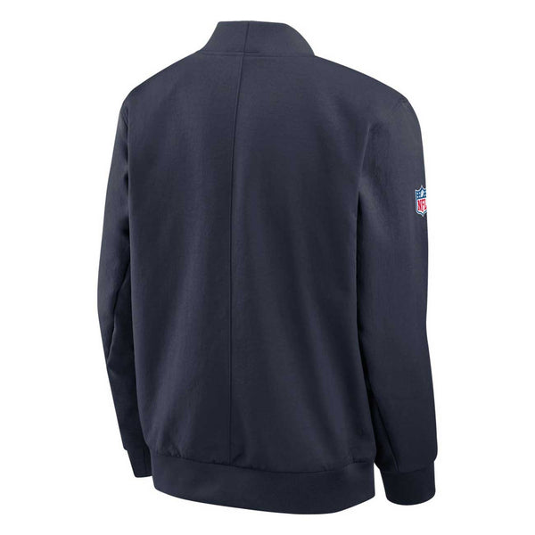 Chicago Bears Nike Navy Navy Sideline Bomber Jacket
