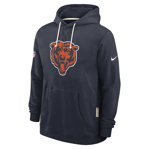 Chicago Bears Nike Navy Sideline Dri Fit Hooded Sweatshirt