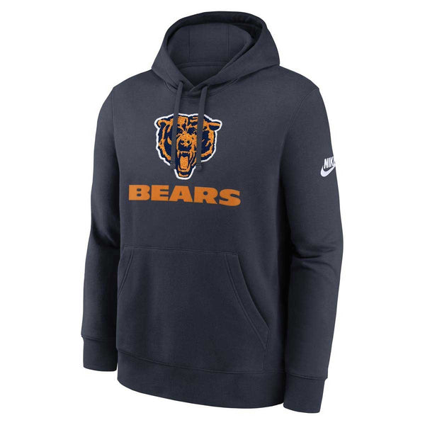 Chicago Bears Nike Navy Rewind Club Hooded Sweatshirt