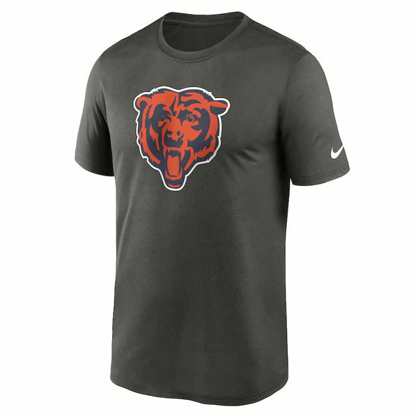 Chicago Bears Nike Grey Primetime Dri Fit Legend Logo T Shirt