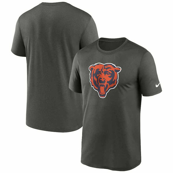 Chicago Bears Nike Grey Primetime Dri Fit Legend Logo T Shirt
