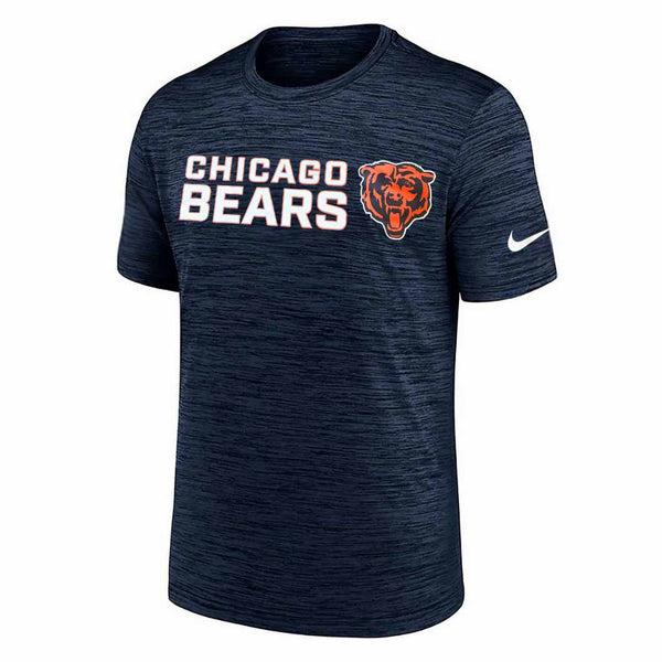 Chicago Bears Nike Heathered Navy Primetime Dri Fit Velocity T Shirt