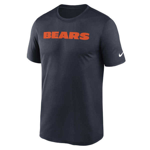 Chicago Bears Nike Navy Primetime Dri Fit Wordmark T Shirt