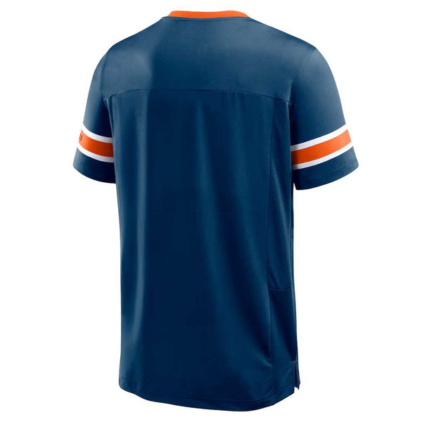 Chicago Bears Fanatics Navy Redzone Hashmark Jersey T Shirt