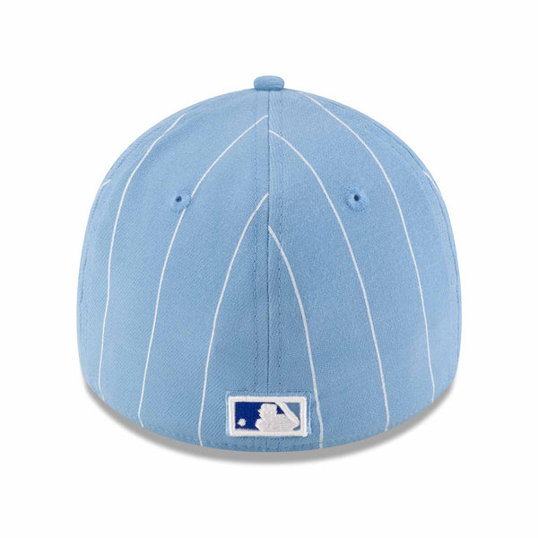 Chicago Cubs New Era 39THIRTY Baby Blue Pinstripe 1969 Bear Stretch Fit Cap