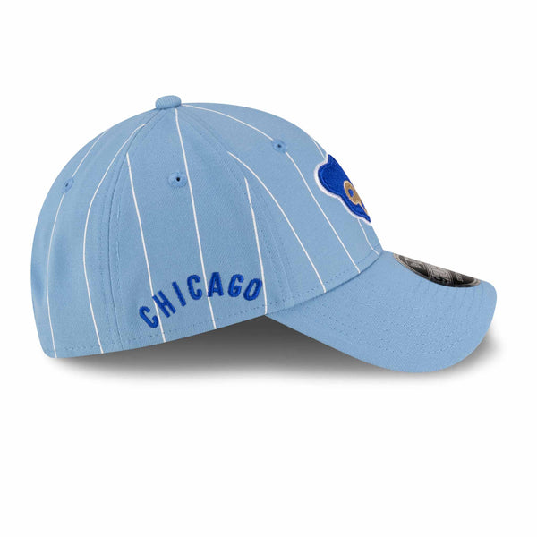 Chicago Cubs New Era 9FORTY Baby Blue Pinstripe 1969 Bear Adjustable Cap