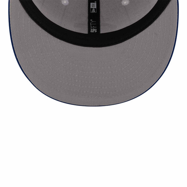 Chicago Cubs New Era 59FIFTY White Pinstripe Walking Bear Fitted Cap