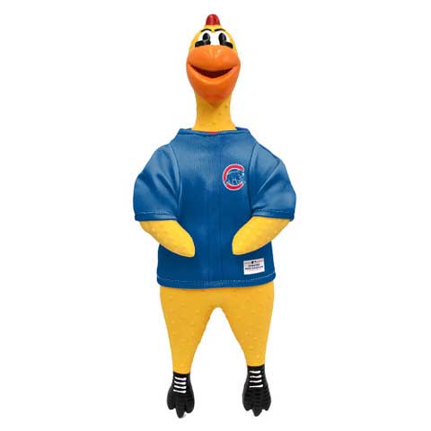 Chicago Cubs Rubber Chicken Dog Toy