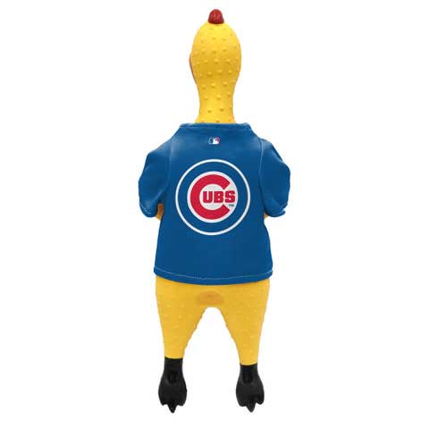 Chicago Cubs Rubber Chicken Dog Toy