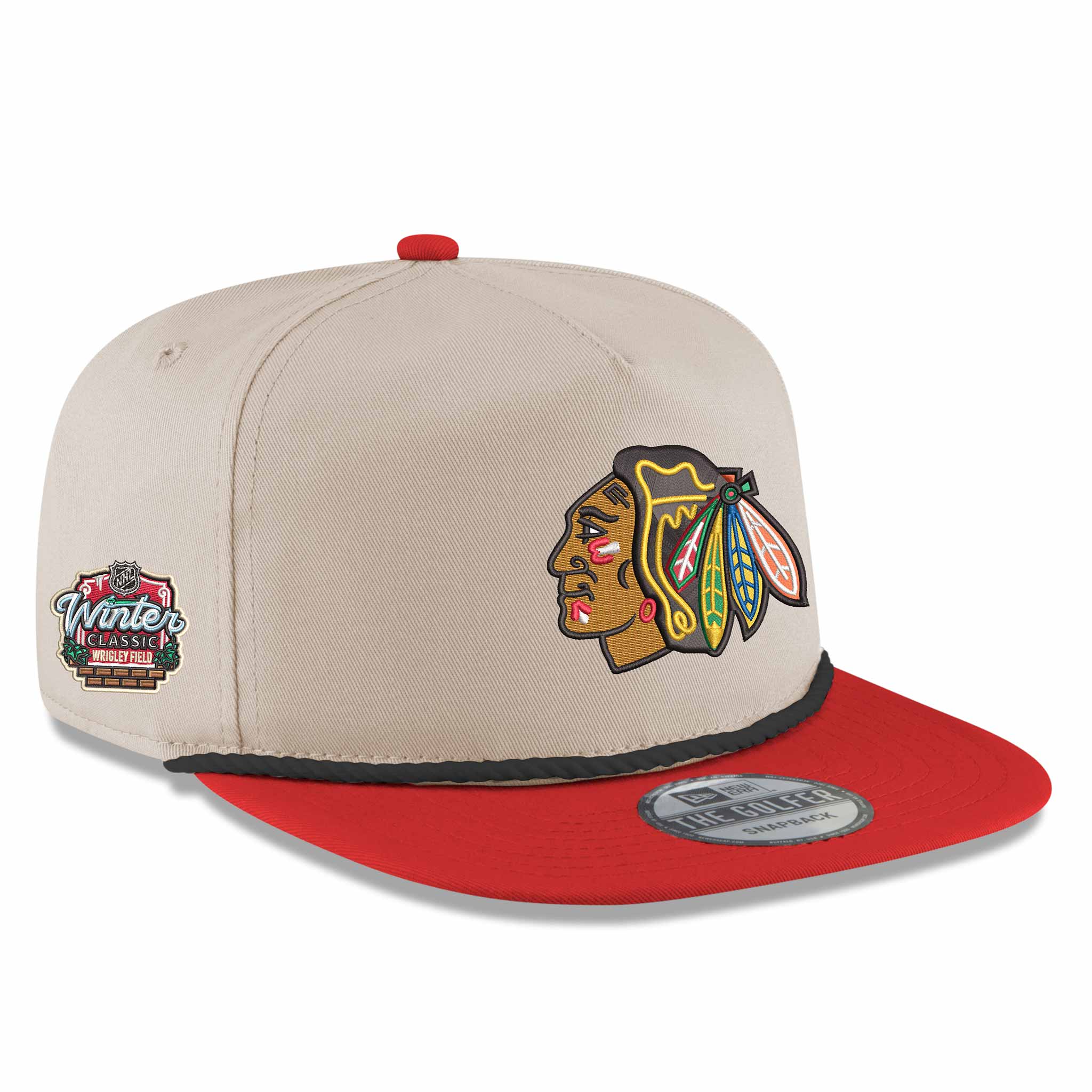 Chicago Blackhawks 2025 Winter Classic New Era Chrome Red Rope