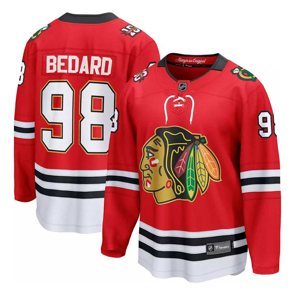 Chicago Blackhawks Connor Bedard Fanatics 2025 Home Centennial Breakaway Jersey