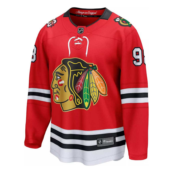 Chicago Blackhawks Connor Bedard Fanatics 2025 Home Centennial Breakaway Jersey