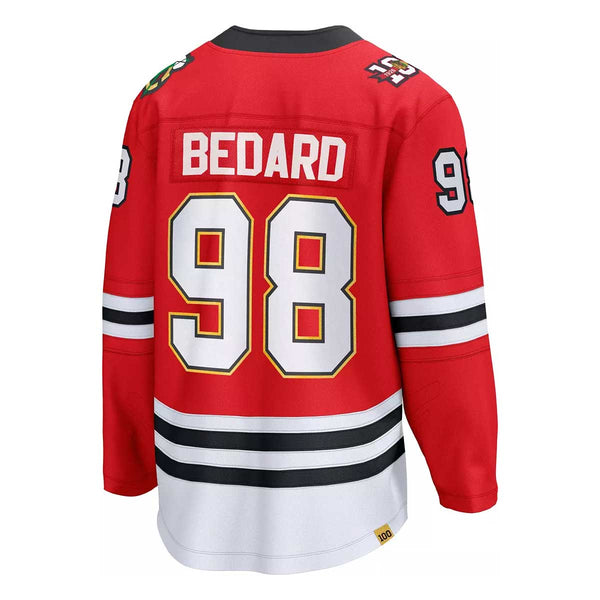 Chicago Blackhawks Connor Bedard Fanatics 2025 Home Centennial Breakaway Jersey