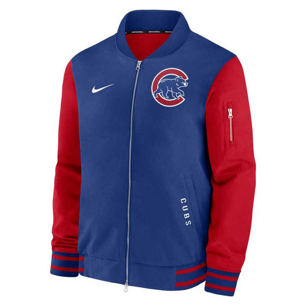 Chicago Cubs 2025 Nike Authentic Collection Bomber Jacket
