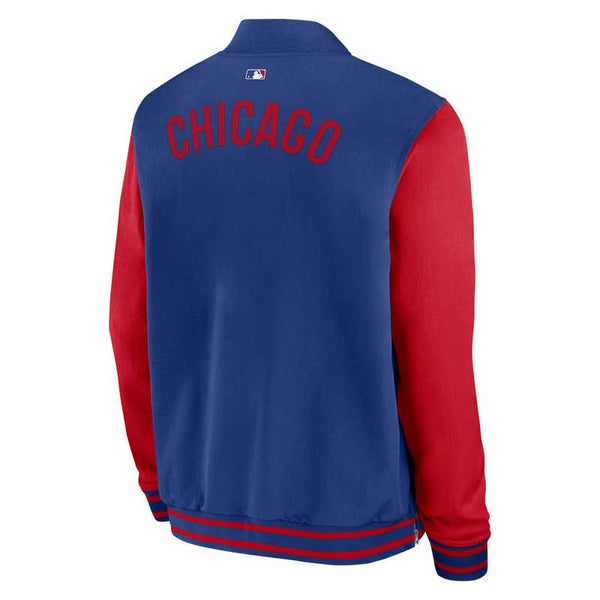 Chicago Cubs 2025 Nike Authentic Collection Bomber Jacket