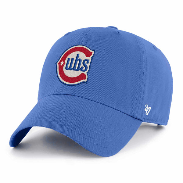 Chicago Cubs 47 Brand Blues Primary Logo Clean Up Adjustable Cap