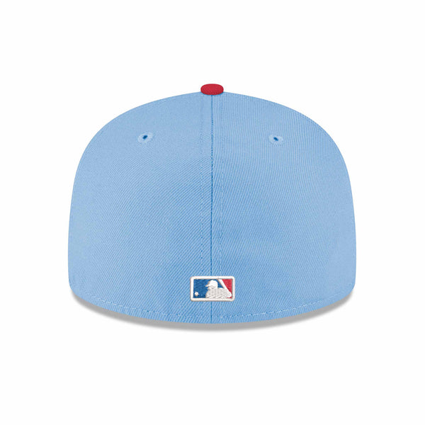 Chicago Cubs Blues Rock Bear Chrome Sky Blue New Era 59FIFTY Fitted Cap
