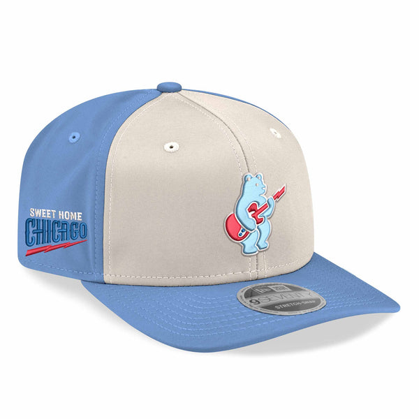Chicago Cubs Rock Bear Alternate New Era Chrome Sky 9SEVENTY Adjustable Cap