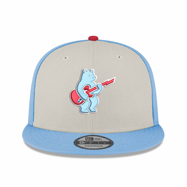 Chicago Cubs Youth Blues Rock Bear Sky Blue New Era 9FIFTY Adjustable Cap
