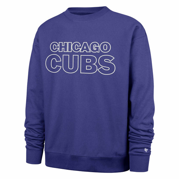 Chicago Cubs 47 Brand Trademark Foundation Crewneck Sweatshirt