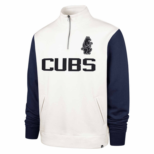 Chicago Cubs 47 Brand 1914 Bear Winning Streak Quarter Zip Sweatshirt