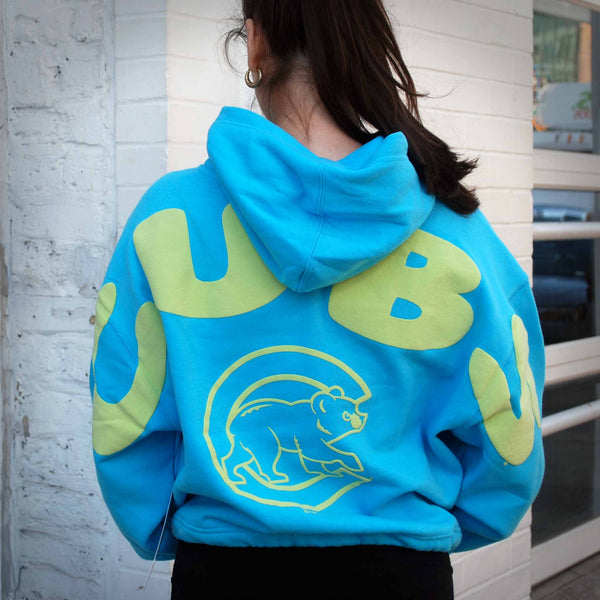 Chicago Cubs 47 Brand Women's Bright Side Venice Hooded Sweatshirt