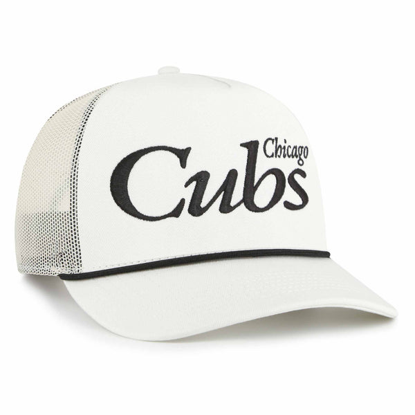 Chicago Cubs 47 Brand Foundation Script Rope Hitch White Snapback Adjustable Cap