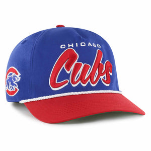 Chicago Cubs 47 Brand Blues Primary Logo Columbia Rope Hitch Adjustable Cap