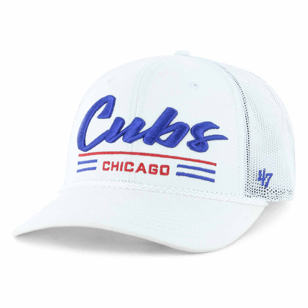 Chicago Cubs 47 Brand Garner Rope White Mesh Snapback Adjustable Cap
