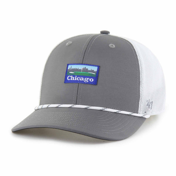 Chicago Cubs 47 Brand Dark Gray Vacation Trucker Adjustable Cap