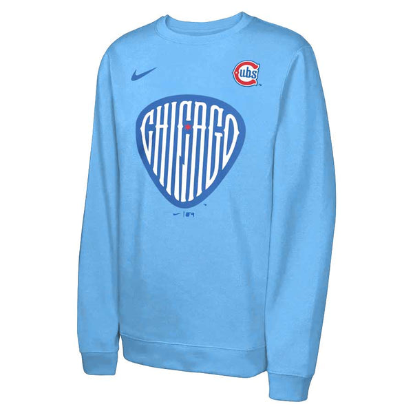 Chicago Cubs Nike Blues Alternate 2 Logo Out Think Crewneck Sweatshirt