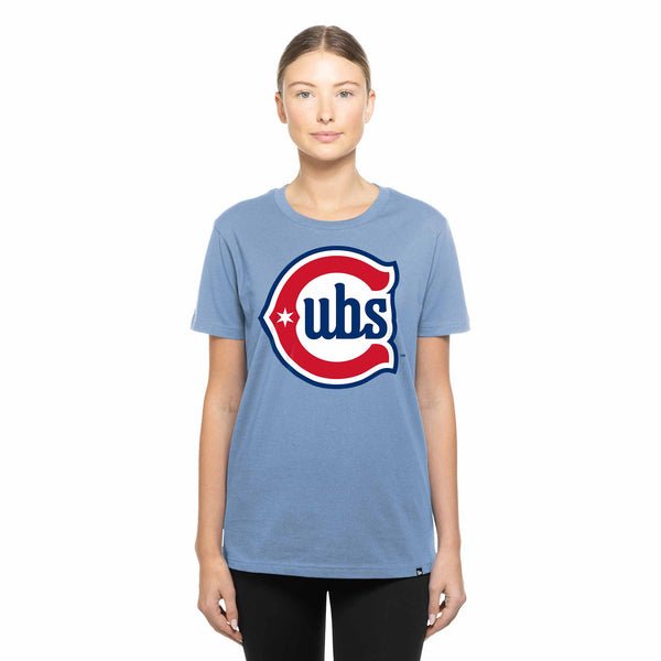 Chicago Cubs Women's New Era Blues Alternate 2 Logo Short Sleeve T Shirt