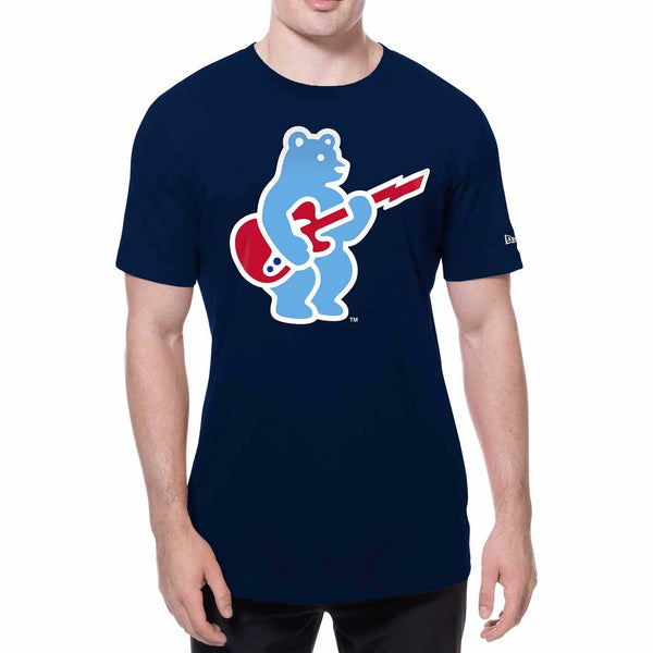 Chicago Cubs New Era Navy Rock Bear Logo Short Sleeve T Shirt