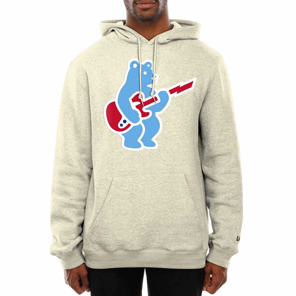 Chicago Cubs New Era Chrome Rock Bear Logo Hooded Sweatshirt