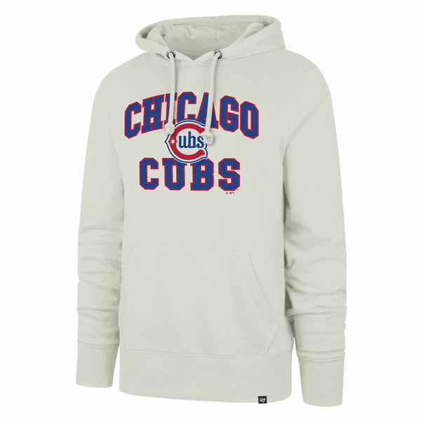 Chicago Cubs 47 Brand Blues Alt 2 Logo Block Headline Hooded Sweatshirt