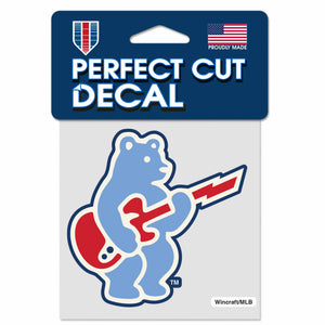 Chicago Cubs 47 Brand Blues Rock Bear Logo White Clean Up Adjustable Cap