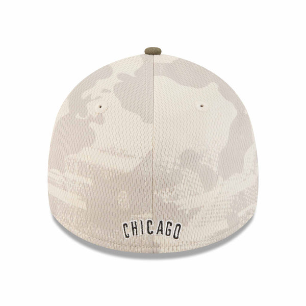 Chicago Cubs New Era 2025 Armed Forces Day 39Thirty Stretch Fit Cap