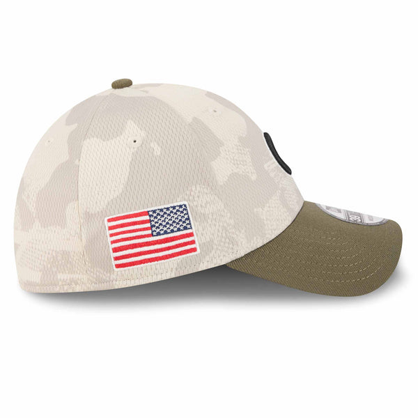 Chicago Cubs New Era 2025 Armed Forces Day 39Thirty Stretch Fit Cap