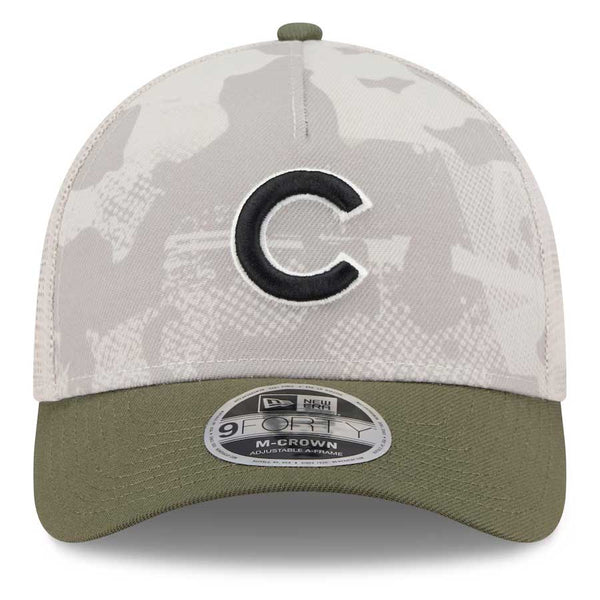 Chicago Cubs New Era 2025 Youth Armed Forces Day 9FORTY Adjustable Cap
