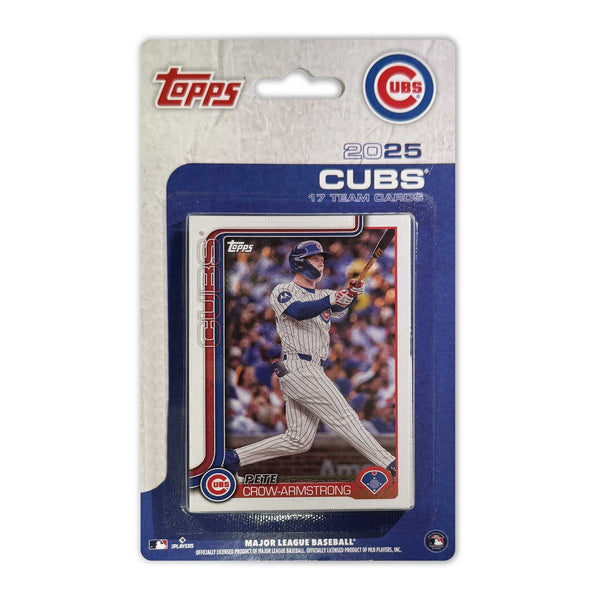 Chicago Cubs Topps 2025 Baseball Card Team Set