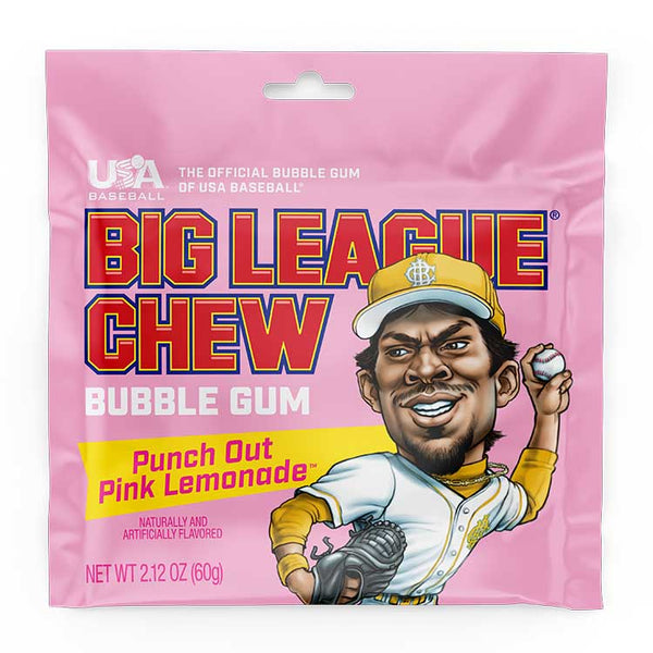 Big League Chew Pouch Pink Lemonade Flavor