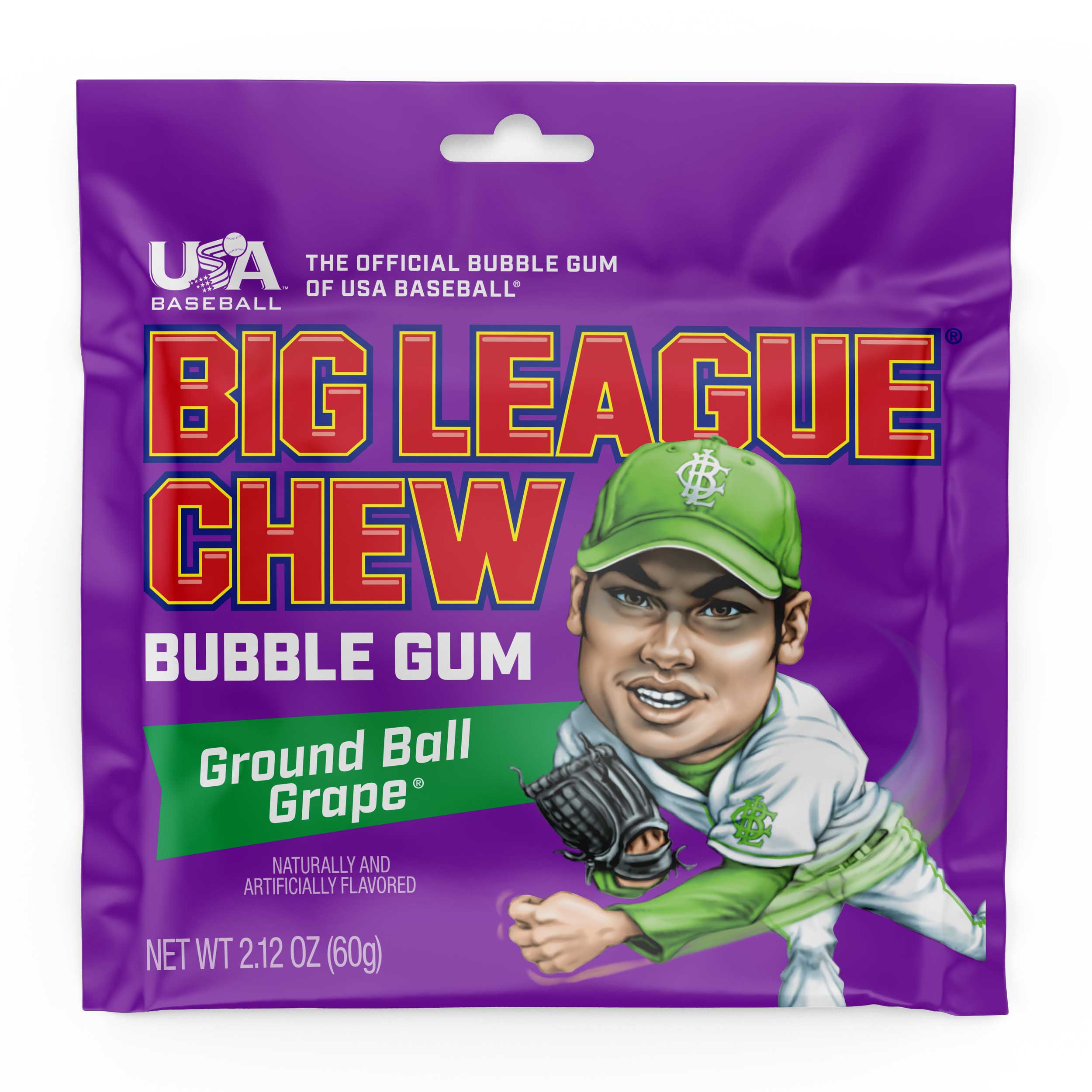 Chicles Big League Chew Gum Pouch Sabor Uva 60g