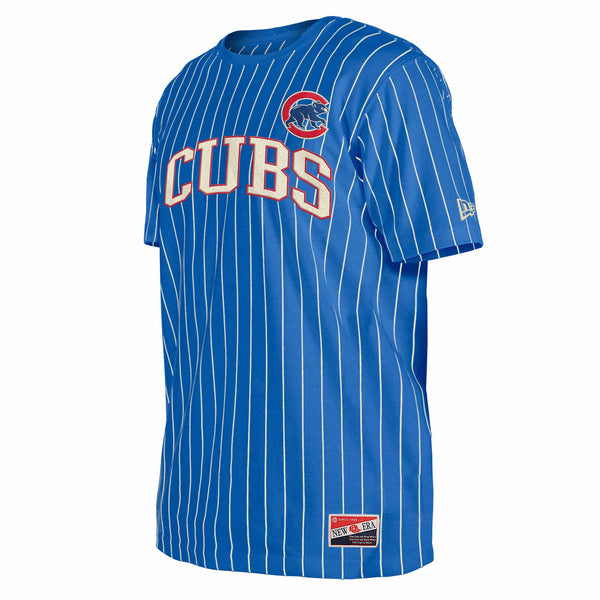 Chicago Cubs New Era Walking Bear Pinstripe T Shirt